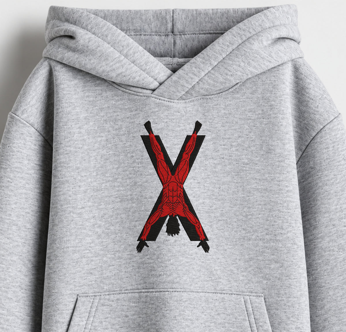Game Of Thrones Embroidered Oversized Hoodie – Melange Grey