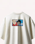 Luffy Smiling Frame Embroidered Oversized T-Shirt – Off-White
