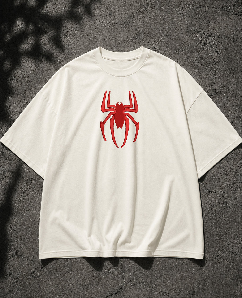 Spiderman Embroidered Oversized T-Shirt