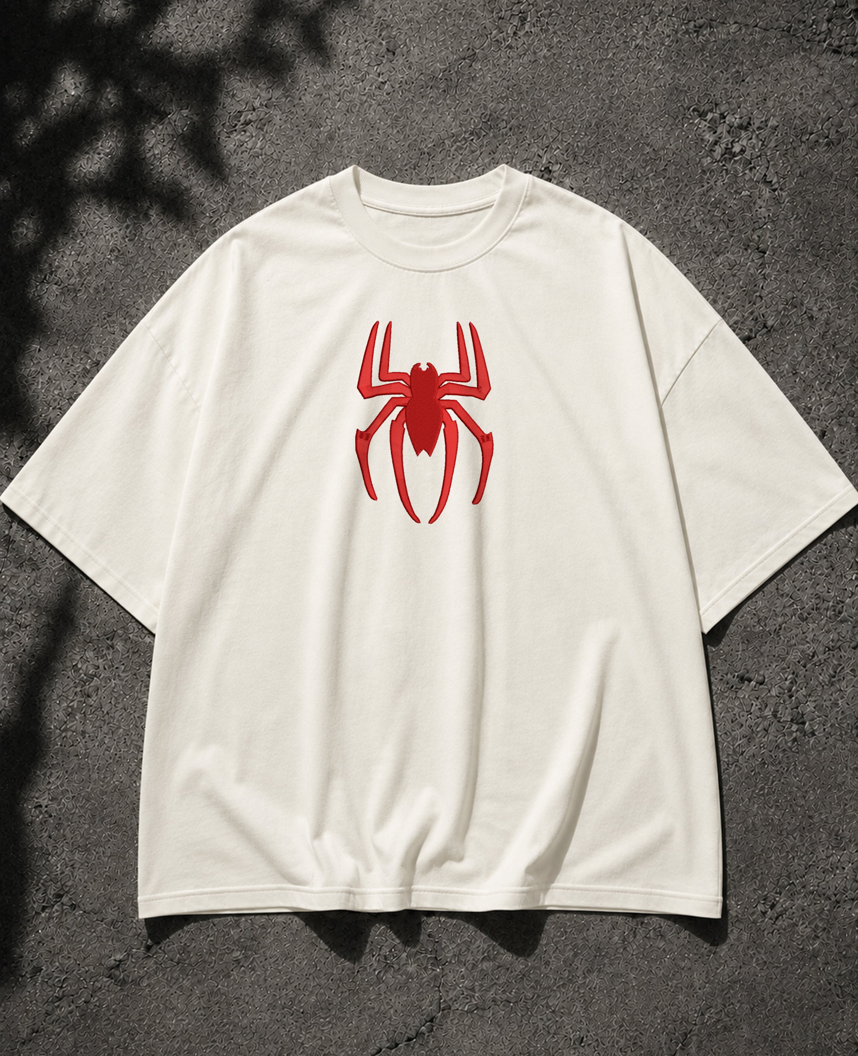 Spiderman Embroidered Oversized T-Shirt