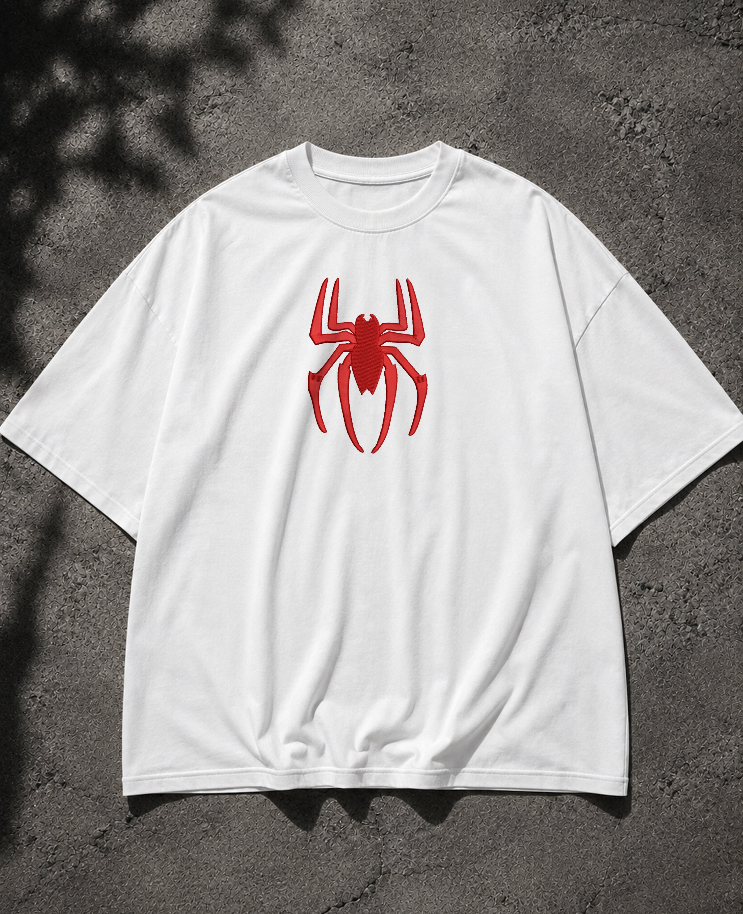 Spiderman Embroidered Oversized T-Shirt