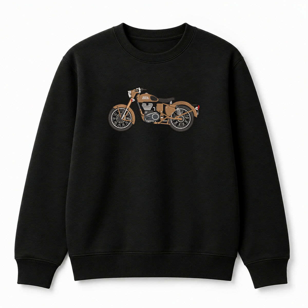 Royal Enfield Classic Embroidered Sweatshirt – Black