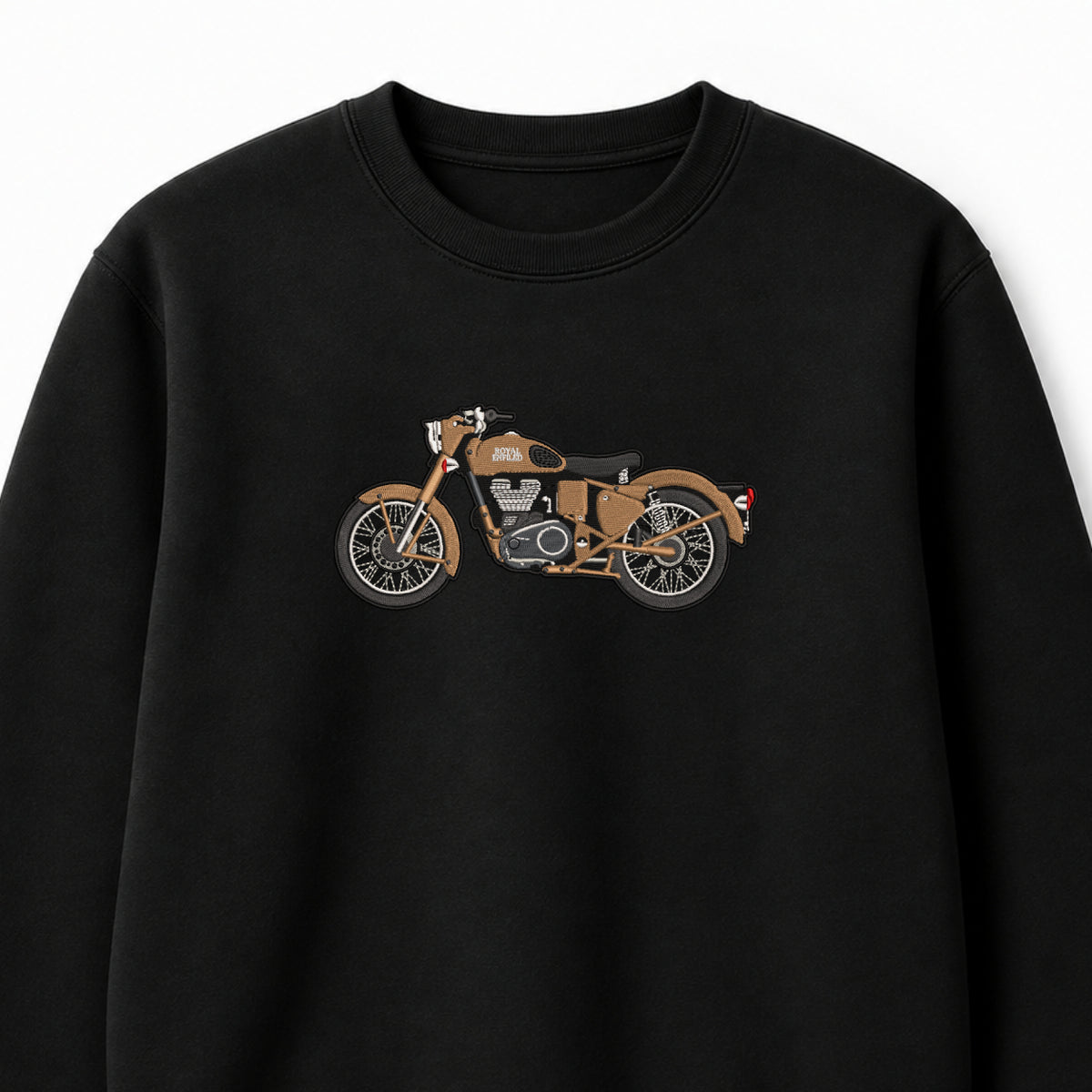 Royal Enfield Classic Embroidered Sweatshirt – Black
