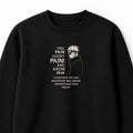 Pain Embroidered Sweatshirt – Black